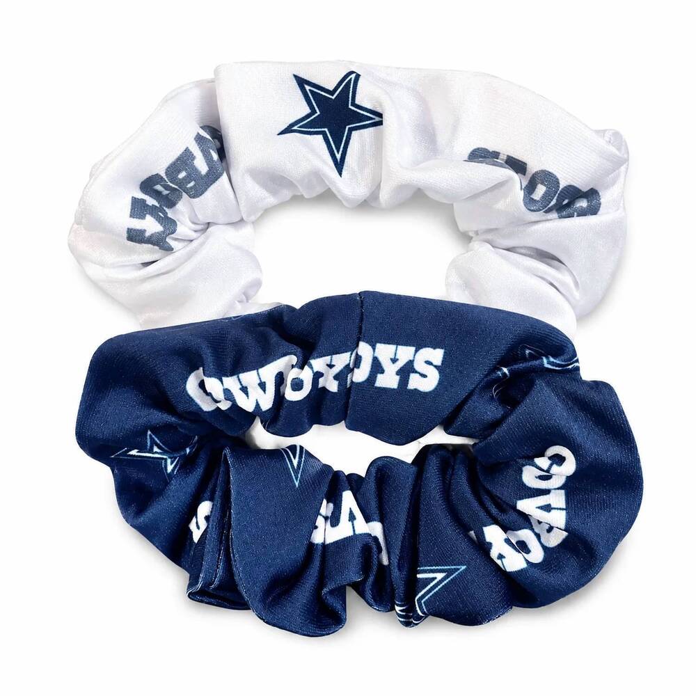 NEW LITTLE EARTH PRODUCTIONS women's dallas cowboys hair scrunchies in navy and